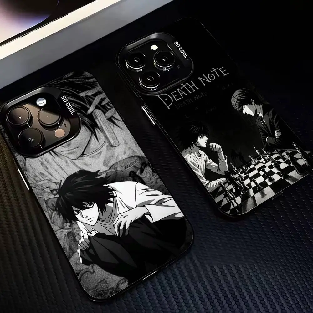 D-Death Note L Lawliet-DNLL Smartphone Case - Handheld Cellphone Cover with Resistance for iPhone 17,16,15,14,13,12,11,Plus,Pro Max,XS - Colorful,Silver,Black Devices Protection