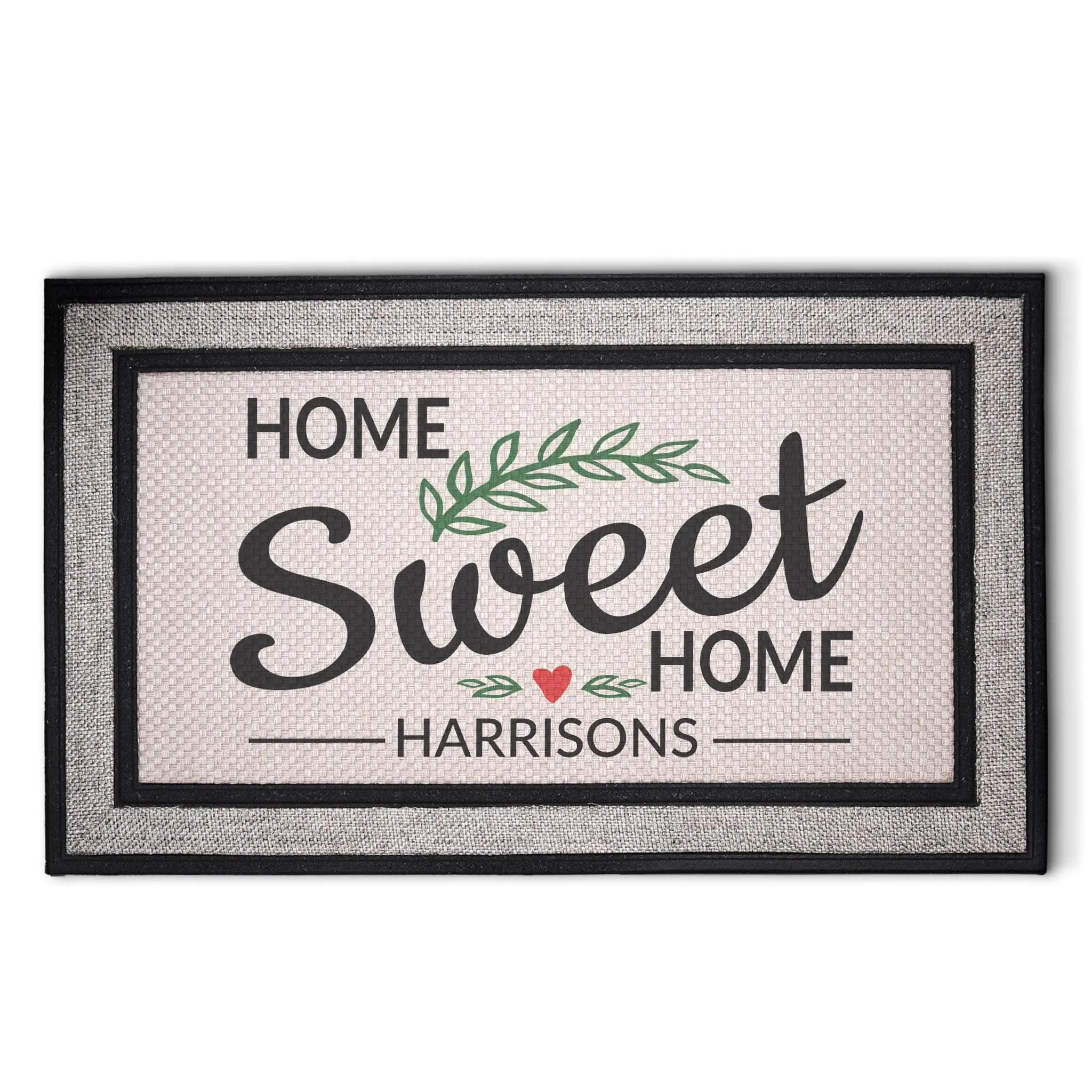 Personalized Family Name Doormat, Custom Welcome Entry Rug, Housewarming Gift