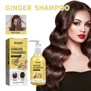 Ginger Hair Care Shampoo - Moisturizing, Anti-Itch, Strengthening, Volumizing, Densifying Formula for Thicker Locks