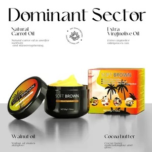 Shine Brown Tan Accelerator Cream - Natural Formula Fast Acting Color Development for Deep Long Lasting Bronzed Glow Body Care Cosmetic