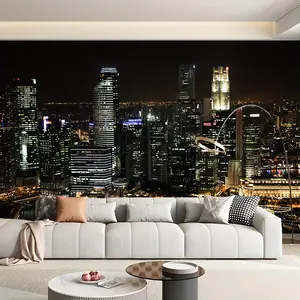 1pc Tapestry, Polyester Tapestry, Wall Hanging for Living Room Bedroom Office, Home Decor Room Decor Party Decor, with Free Installation Package Natural Landscape City Night View Tapestry, Suitable for Room Living Room Bedroom