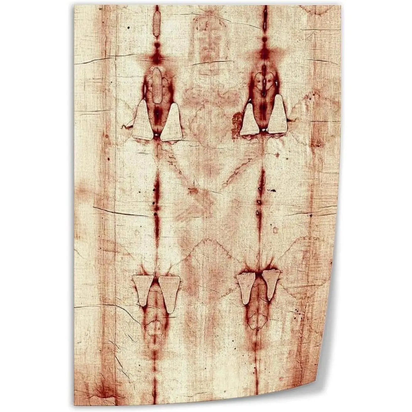 Shroud of Turin Jesus Portrait Artistic Unframed 4-Canvas Photo Poster Print, Home Decor for Living Room, Bedroom (16x24in/40x60cm)