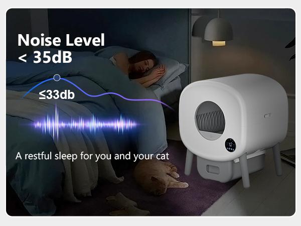 Self-Cleaning Cat Litter Box Automatic Self Cleaning Litter Box for Multiple Cats with Safety Protection and App Control Self-Cleaning Cat Litter Box Automatic Self Cleaning Litter Box for Multiple Cats with Safety Protection and App Control