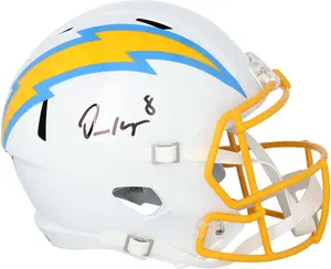 Omarion Hampton Los Angeles Chargers Autographed Riddell Speed Replica Helmet - Fanatics Authentic Certified