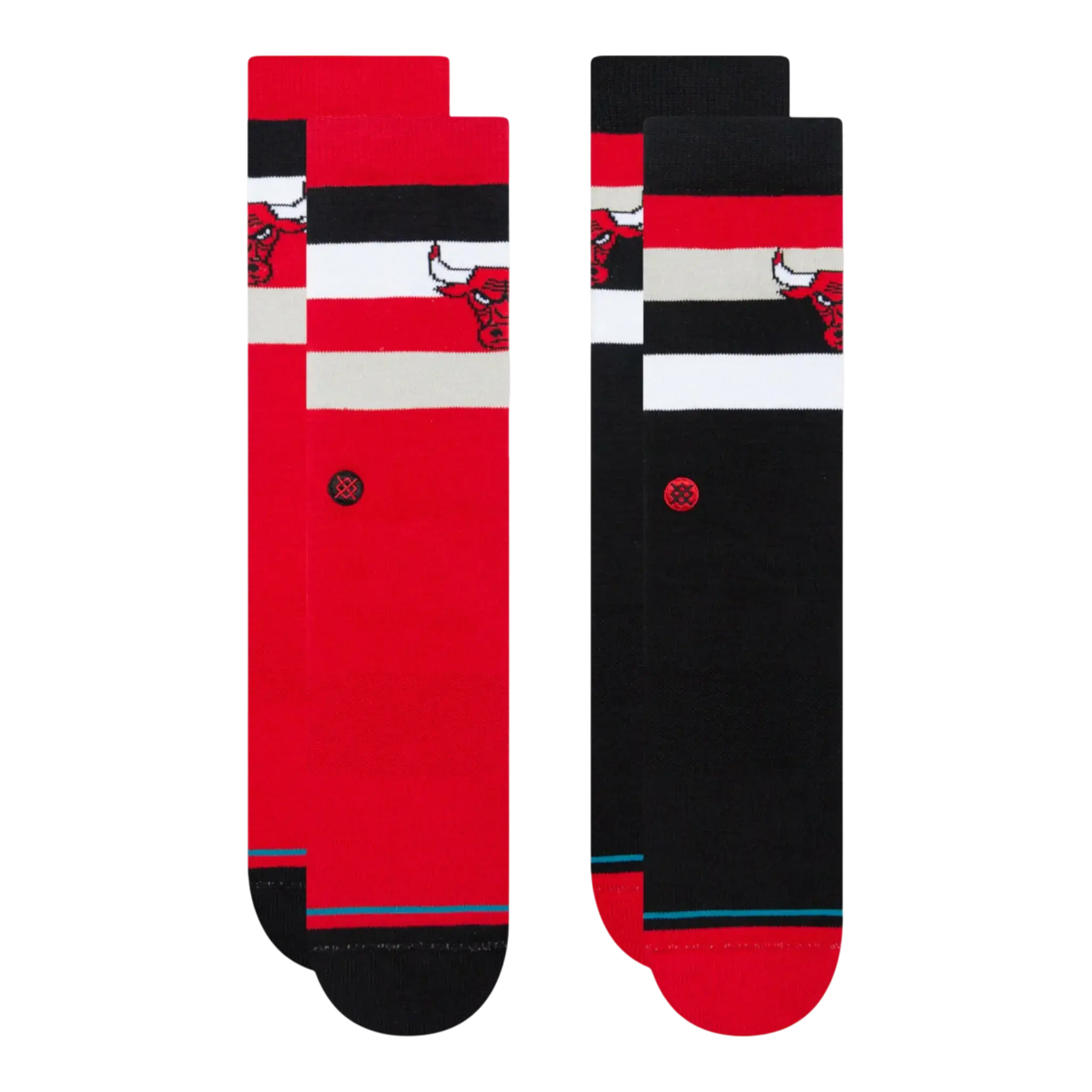 Stance Bulls ST 2-Pack Crew Socks in Red/Black | Men's