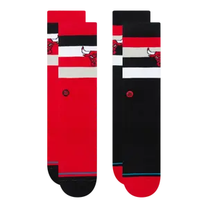 Stance Bulls ST Men 2-Pack Crew Socks Red/Black