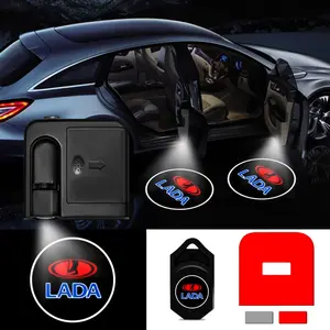 Lada Welcome Projection Light, LED Car Logo Decorative Lamp, High Brightness Night Ambiance Upgrade, Easy Installation, Hot Modification Item, Led Car Lights