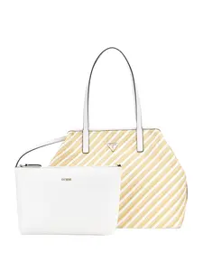 GUESS Female Vikky Woven Straw Tote Set