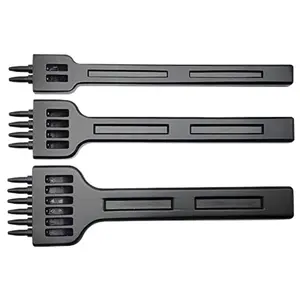4mm 2/4/6 Claw  Leather Stitching Chisels Round Hole Punching Tool Set for DIY Leather Craft