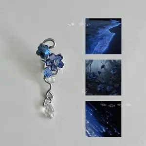 Handmade Ocean Dream Ear Cuff Mermaid Seashell Ear Wrap Coastal Fairycore Jewelry | No Piercing Ear Cuff | Beach Aesthetic Accessory
