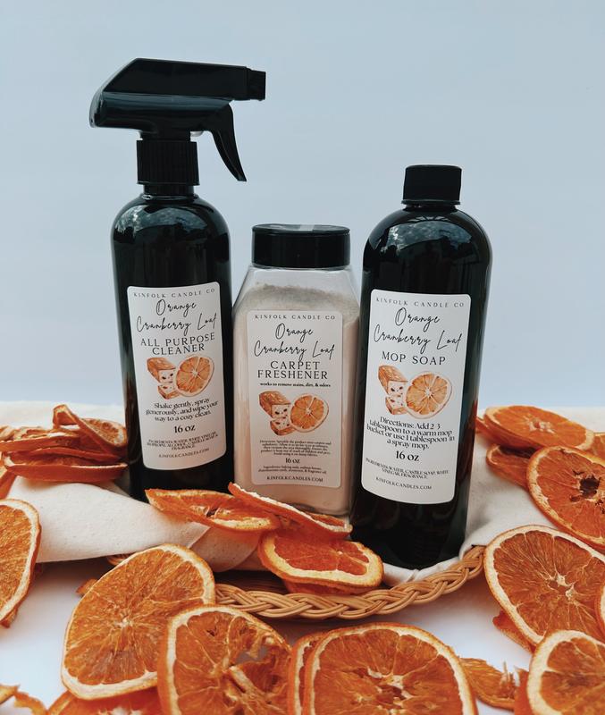 All-Purpose Cleaner, Mop Soap & Carpet Freshener Bundle – Cozy Aesthetic Whole Home Cleaning Set – Luxury, Bakery & Fresh Year-Round Scents – Multi-Surface Degreasing Spray, Floor Cleaner & Odor Eliminator