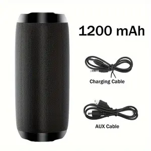 PORTABLE Bluetooth SPEAKER！360° SURROUND SOUND & DEEP BASS | Bluetooth 5.3 + FM RADIO | 6 PLAY MODES & TWS CONNECT | PERFECT FOR TRAVEL, PARTIES, OUTDOORS！ Card Audio