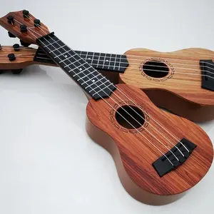 35cm Mini Ukulele in Natural Wood Color, 4 Strings Musical Instrument for Beginners, Perfect for Kids Music Learning & Family Fun