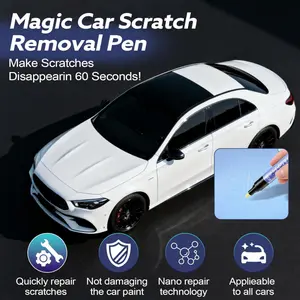 Magic Car Scratch Removal Pen, Professional Repair Solution For All Cars, Works On Any Color To Fix Scratches Swirl Marks And Scuffs, Easy DIY Paint Restoration Kit For A Seamless Finish (1)