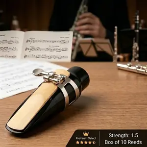 Bb Clarinet Reeds Strength 1.5, 10 Pack Traditional Cut - Easy to Play for Beginners, Students & School Band Practice