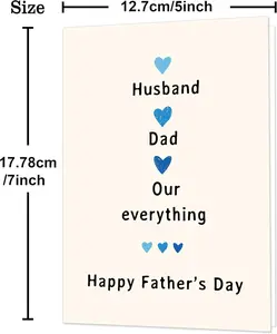 IDU Fathers Day Card Gifts for Husband,Fathers Day Card Gifts from Wife,Happy Father'S Day Decorations Gifts for Husband from Wife