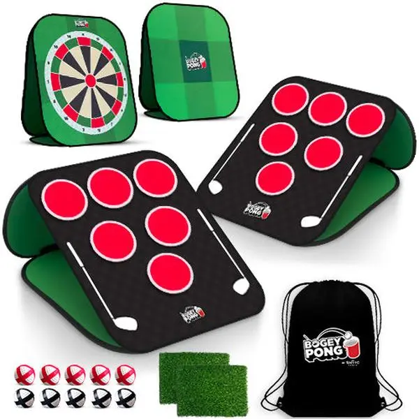 Bogey Pong | 3-in-1 Backyard Golf Pong Game Set Bogey Pong | 3-in-1 Backyard Golf Pong Game Set