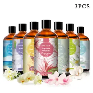 Aromatic Fruity Fragrance Oil, 3 Counts Long Lasting Flower Scent Fragrance Oil, Body Fragrance Rose Oil, Suitable for Home Diffusers, Aromatherapy, Soap & Candles Making, Aromatherapy Oils