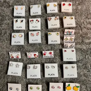 Arete plata chica 2 pares x $25  - Plata 925 hecha en México