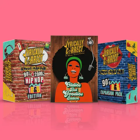 Lyrically Correct Music Trivia Game-Old School to New School Bundle Pack Challenge Cards Oldies But Goodies