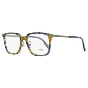 Zegna Stepped Browline Eyeglasses EZ5265-H 055 Blue Havana 54mm