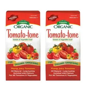 Espoma Organic Tomato-Tone 3-4-6 with 8% Calcium. Organic Fertilizer for All Types of Tomatoes and Vegetables. Promotes Flower and Fruit Production. 4 lb. Bag - Pack of 2