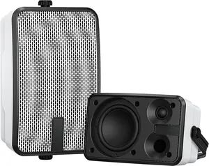 Outdoor  Speakers, IPX5  400W Wall Mount Speaker,  Indoor/Outdoor Sound System,  Sync Up to 100 Speakers, Suitable for Patio/Porch/Gazebo/Garage(MZ-621, Pair)