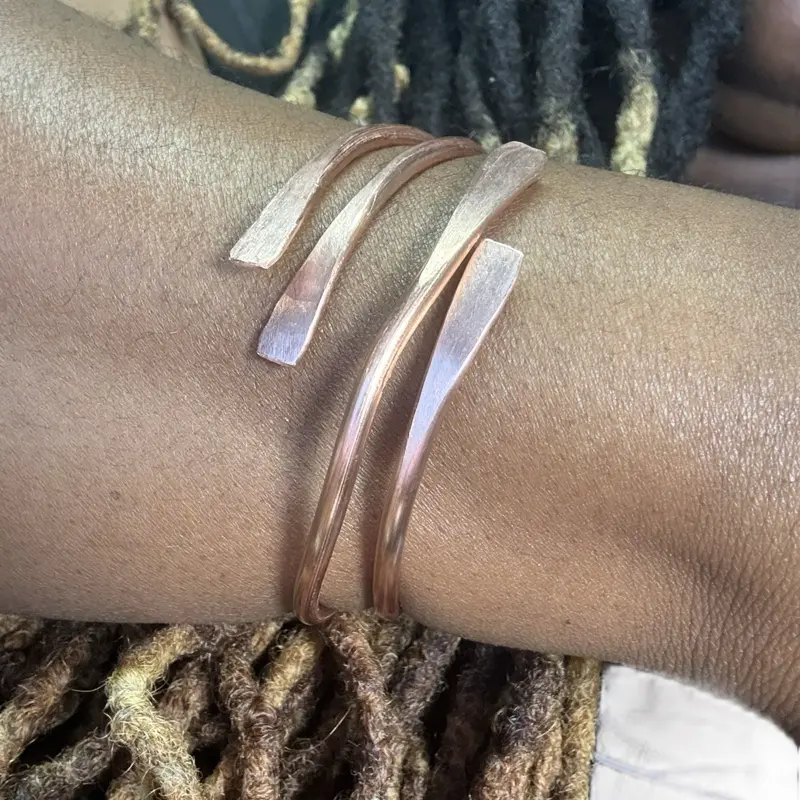Copper Bangle- Adjustable