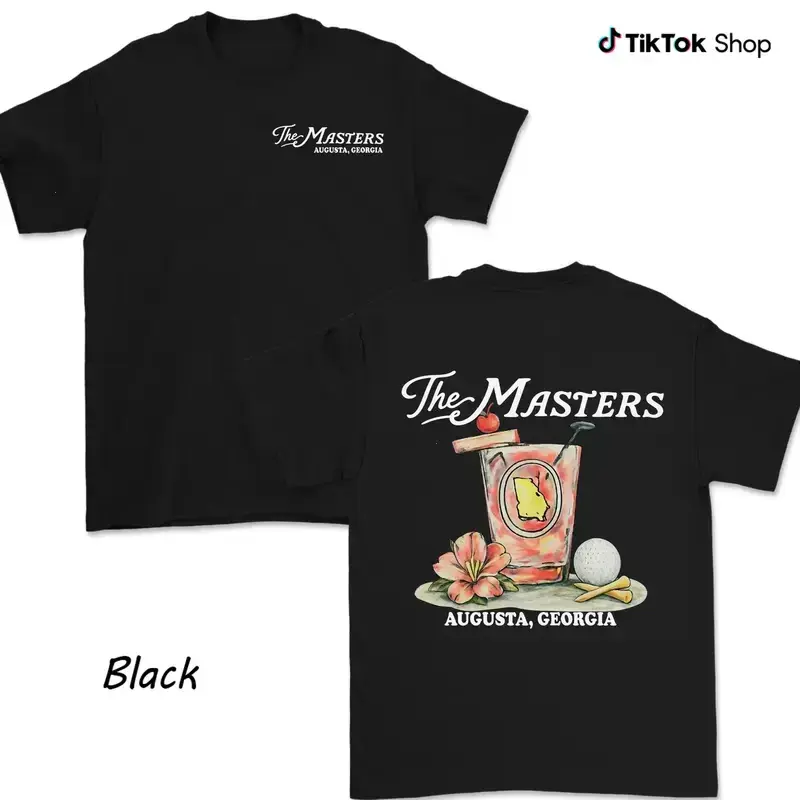 The Masters Augusta Georgia Golf Cocktail Shirt For Men For Women, Augusta Souvenir Tee, Azalea Drink Graphic, Tournament Keepsake Gift for Dad Husband Golf Fan