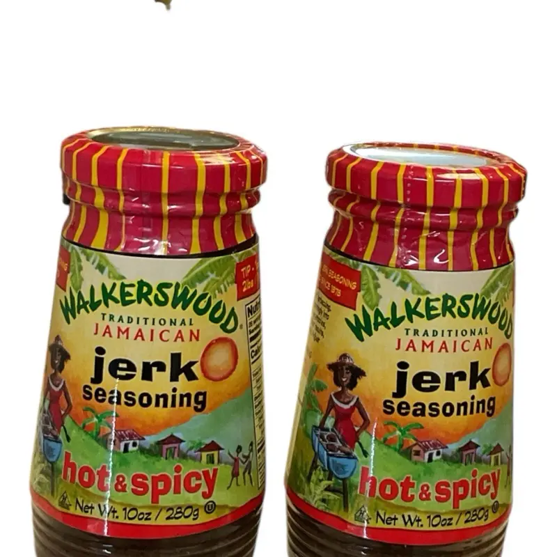 Walkerswood Traditional Jamaican Hot & Spicy Jerk Spicy Powder Seasoning, 10oz, 2-Pack