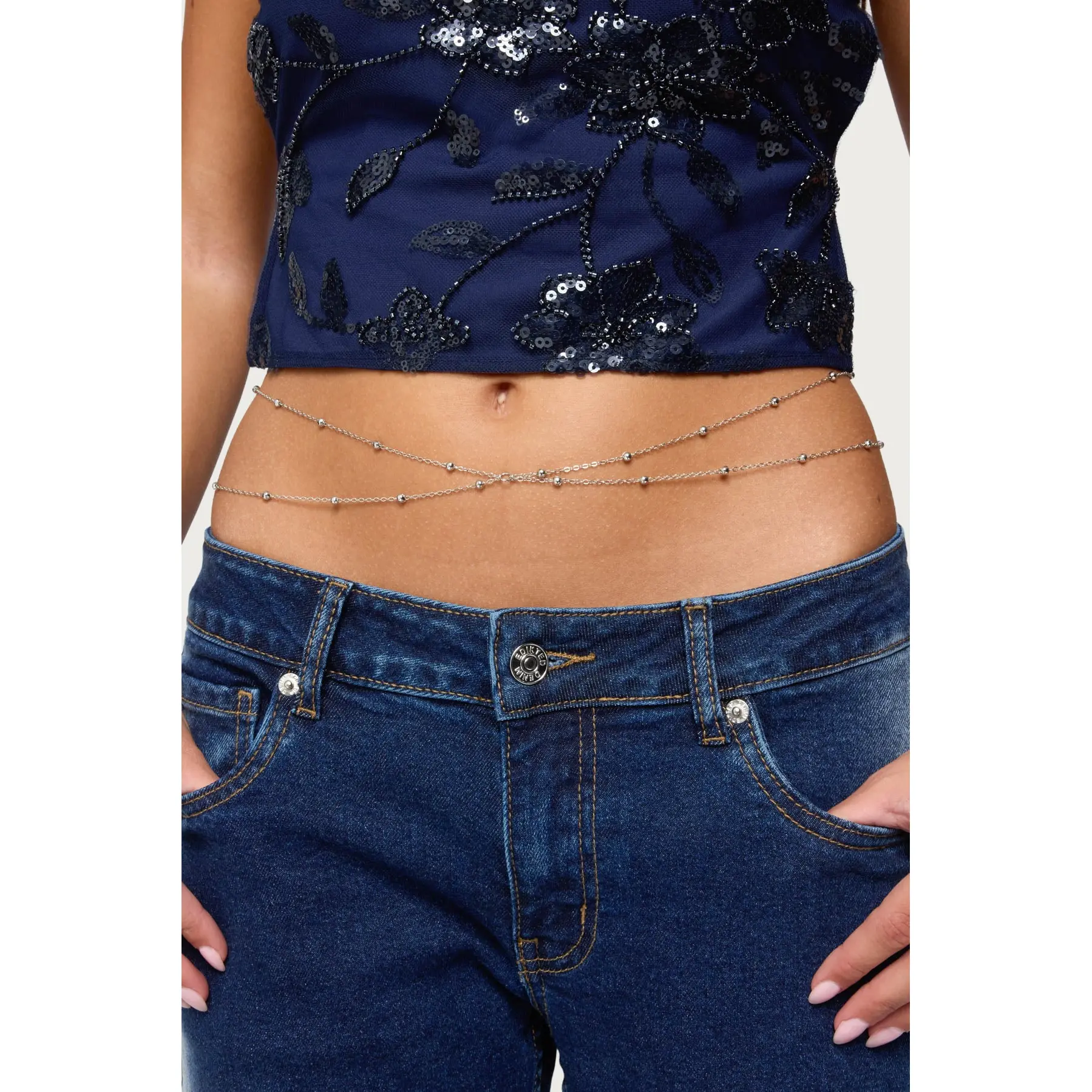 Bead Double Belly Chain Bead Double Belly Chain