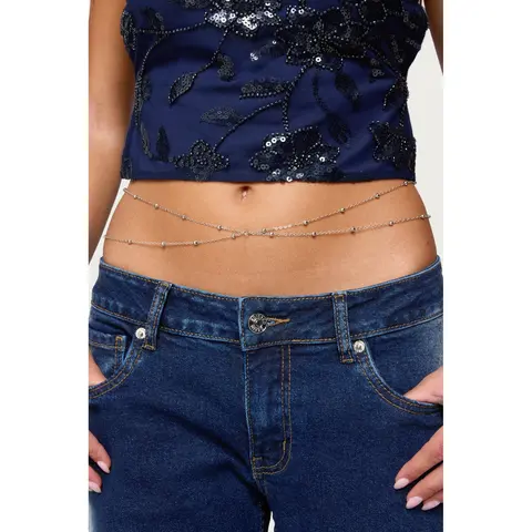 Bead Double Belly Chain