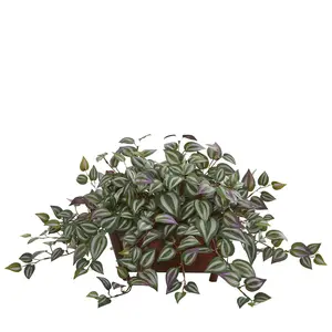 Wandering Jew Artificial Plant in Planter by Nearly Natural