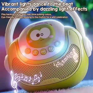 Wireless Karaoke Toy, Recordable Phone Connection Singing Machine, Plastic Music Karaoke Player, Entertainment for Kids