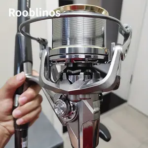 Rooblinos NGK Saltwater Spinning Reel – Surf Fishing Long Cast, Big Game GT Tuna Heavy Duty, Aluminum Spool, Corrosion Resistant, 8000-14000 Series for Saltwater Surf & Freshwater