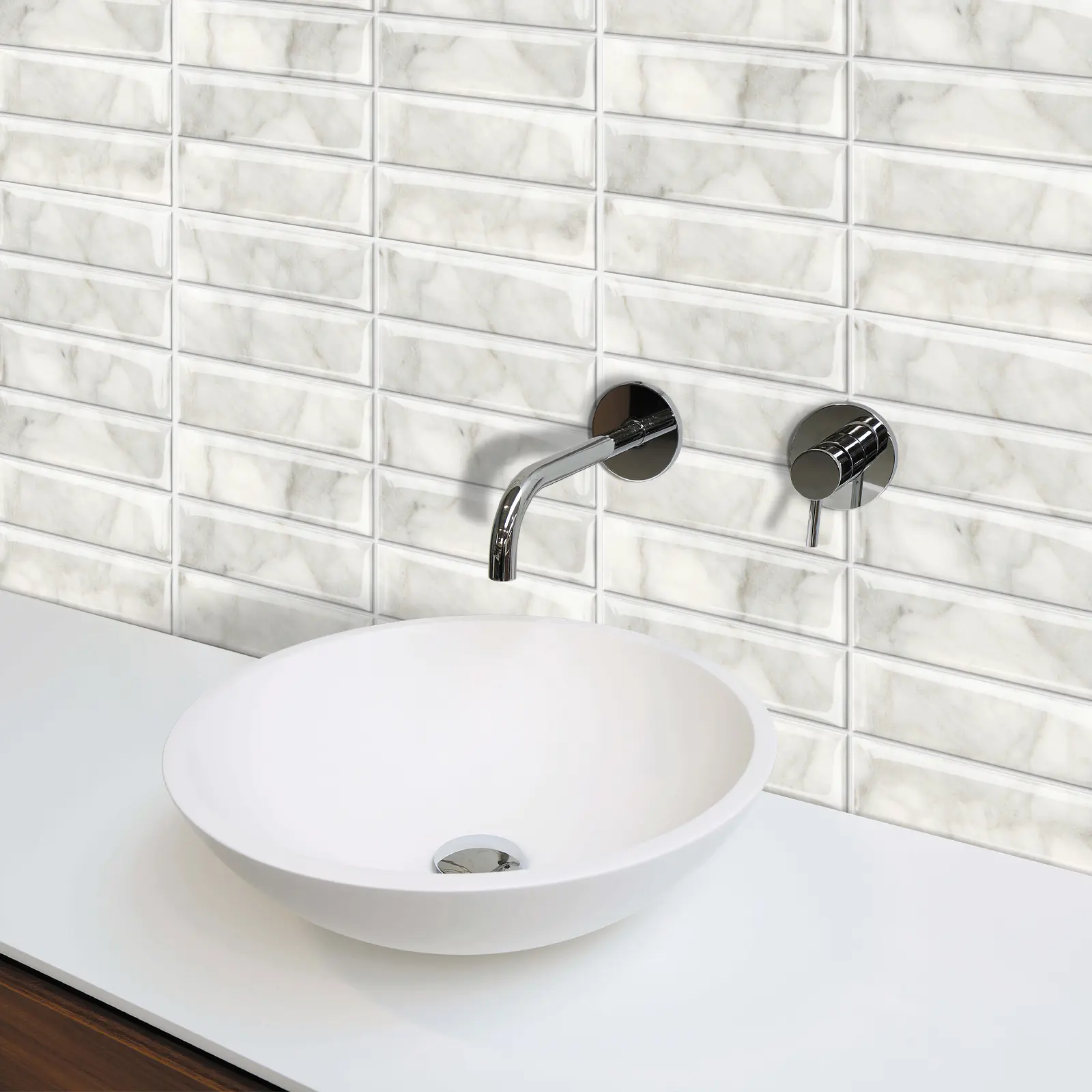MOONFUN 10-Sheet White Marble Look Subway Mosaic Peel and Stick Backsplash, 12in x 12in Thick Self-Adhesive Removable Wall Covering, Waterproof Oil-Resistant DIY Option for Kitchen, Rental Decor unique