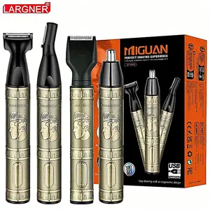 4 in 1 Electric Shaver, 1 Box Rechargeable Portable Hair Trimmer for Face, Nose, Legs, Armpit, Bikini, Wet and Dry Use Hair Removal Tool