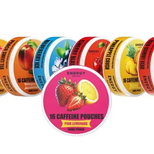 72mg Caffeine Pouches - 7 pack energy drink boost immunity drinks Beverage Caffeine Pouch Energy Drink Pack natural