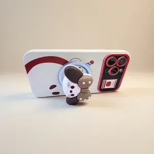 Cute Cartoon Magnetic Desktop Phone Stand, Height Adjustable & Rotatable