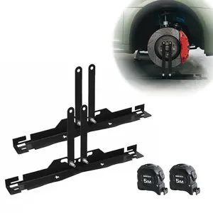 Upgraded Wheel Alignment with Connection Sheet - Heavy Duty Stainless Steel Toe Alignment Plates with Tape Measures for Cars, Trucks, SUVs Portable Rechargeable Tire Inflator with Gauge repair equipment spoon kit vehicle air chuck tool li-ion battery