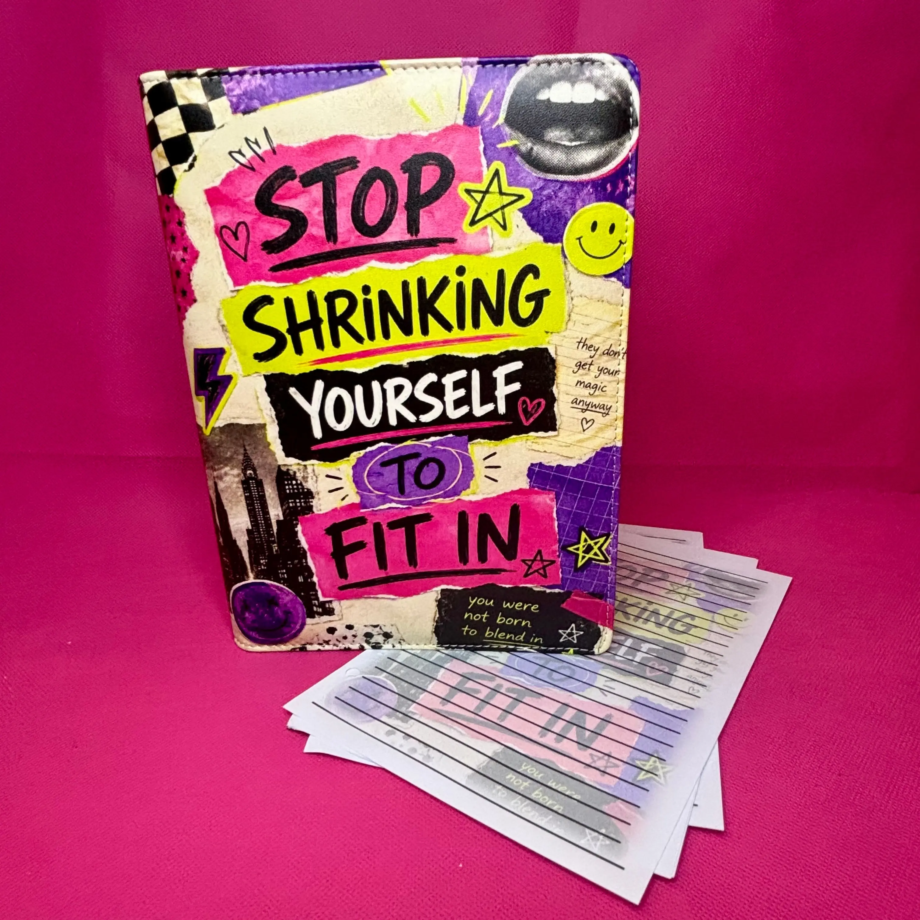 Stop Shrinking Yourself Binder Bundle - A5 Binder, Matching Paper & Beaded Pen