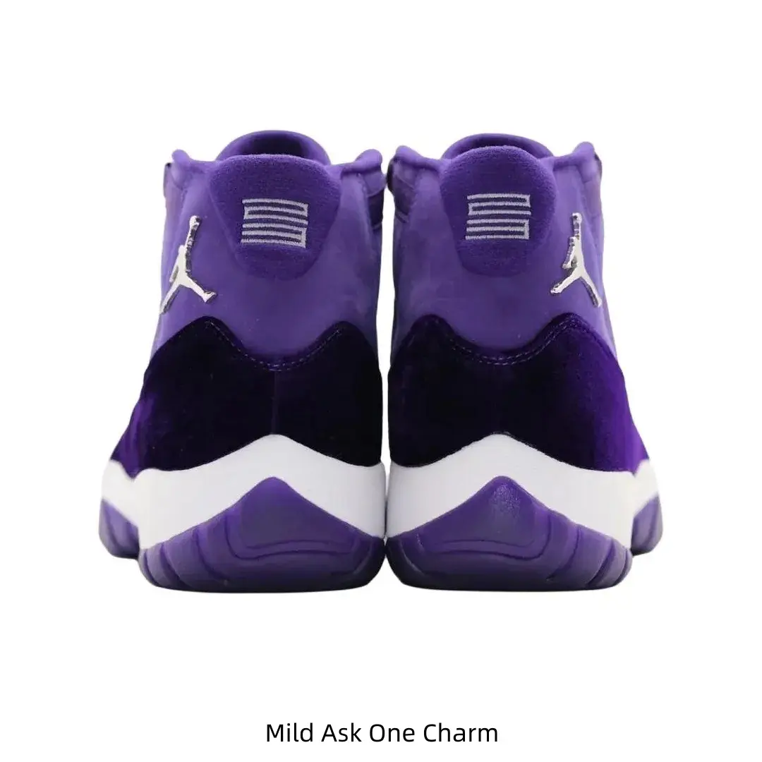 Deep Purple Velvet High‑Top Street Sports Shoes For Men Women Retro Casual Sneakers
