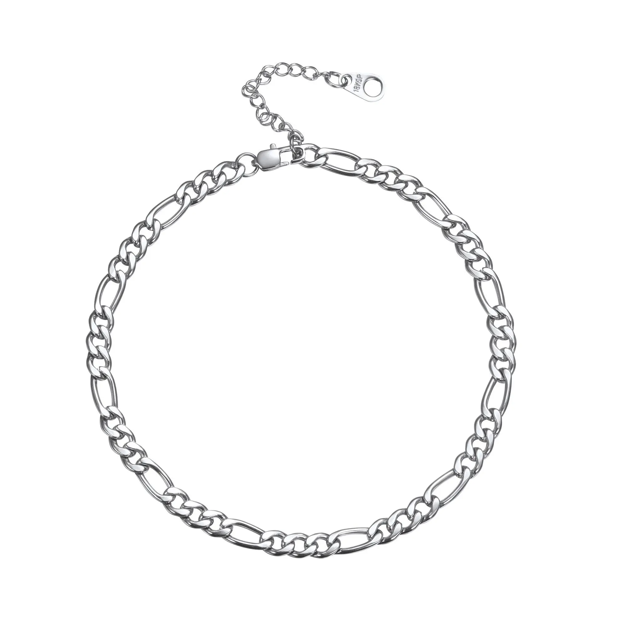 5MM Figaro Chain-Silver