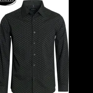 709 b4 Men's Long-Sleeve Black Shirt, High-Quality Italian Design - Casual, Menswear black baldelli brand