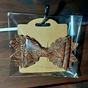 4" brown western bow