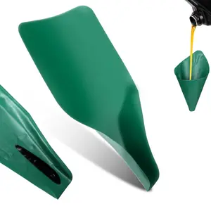 Foldable Flexible Oil Change Funnel - Spill-Free Auto Funnel with Large Capacity, Easy to Clean & Store, Multi-Use Car Care Tool for Oil Filling/Draining, Fits Lawnmowers, Motorcycles, Snowplows, Trucks & Vehicles