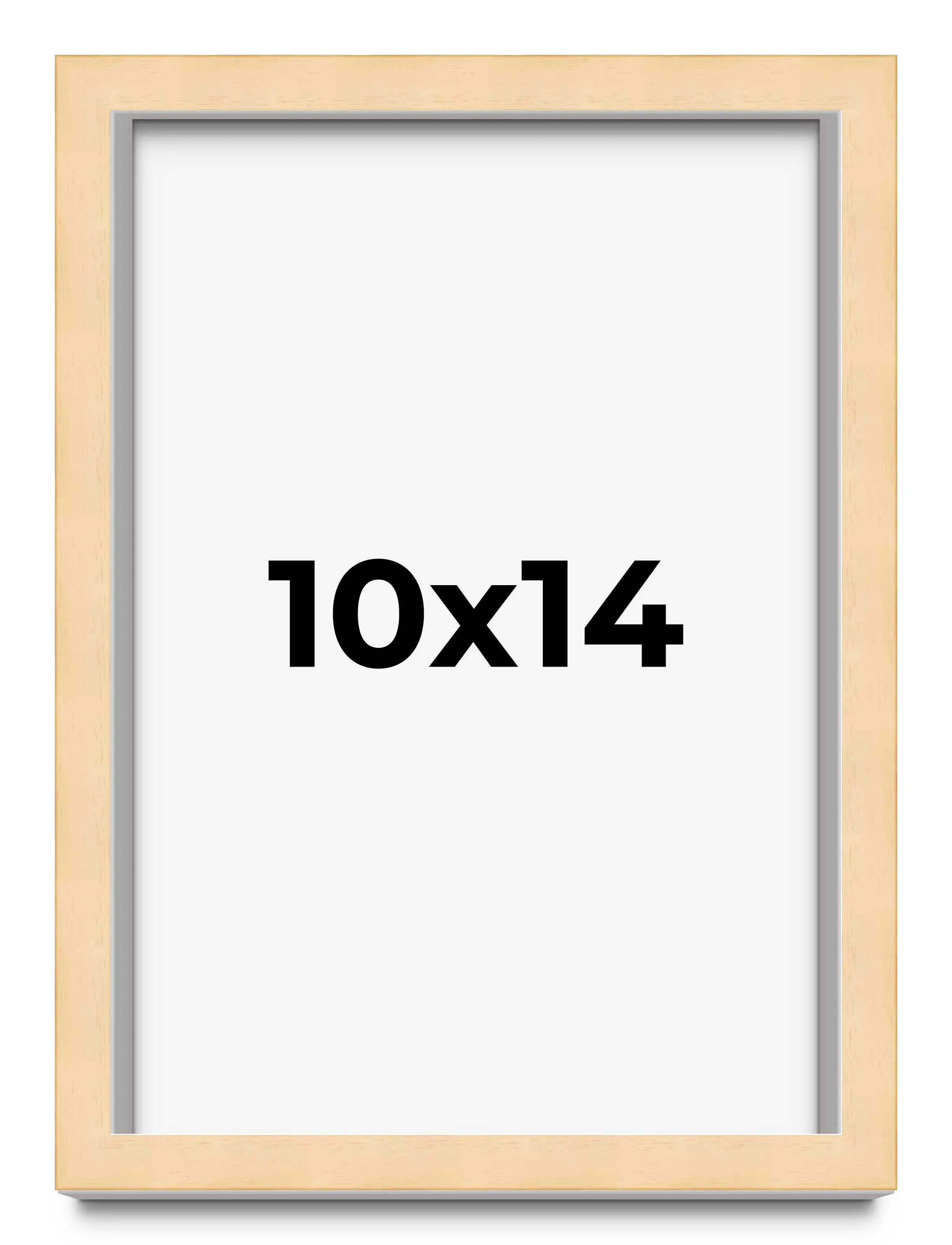 10x14 Solid Wood Picture Frame with UV-Resistant Acrylic & Acid-Free Backing, Available in 6 Finishes: Matte Black, Matte White, Metallic Bronze, Silver, Natural Wood Grain & Mahogany