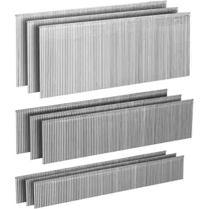 18 Gauge 304 Stainless Steel Brad Nails, 900-Pack Assorted Size Project Pack, 300 Pcs of Each 3/4", 1-1/4", 2" for Pneumatic and Electric Brad Nailers