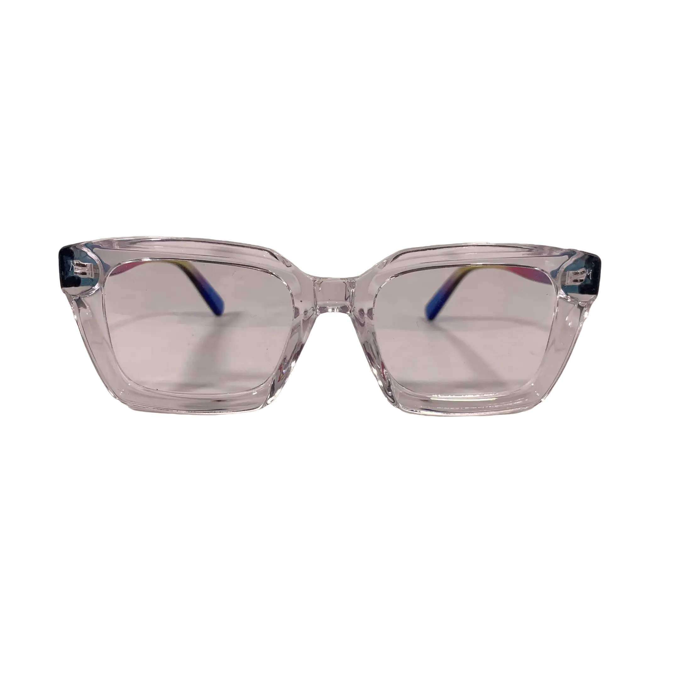 Limited Edition Unisex Rainbow Stripe Statement Frame Glasses - Modern Large Rainbow Shape Full Rim Non-Prescription High-Quality Plastic Eyewear Frames