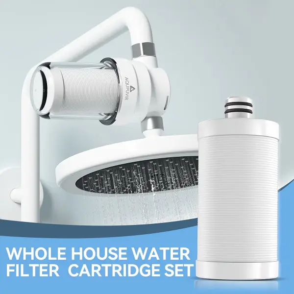 2Pcs Home Portable Mount Tap Replacement Filters Set - 264-gal Pre-Filter Element, Improves Water Quality, Versatile Use for Kitchen Sink Systems
